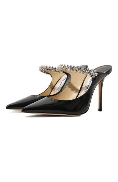 Женские кожаные мюли bing 100 JIMMY CHOO, арт. BING100/PAT