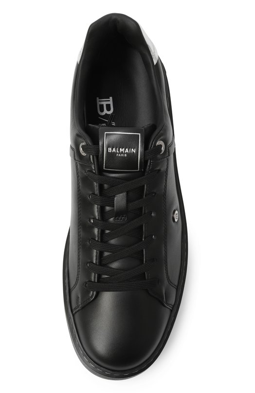 Кожаные кеды B-Court Balmain FM1VI390/LNSS Чёрный  FM1VI390/LNSS Фото 6