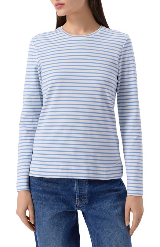 Хлопковый лонгслив Windsor 52 DT306 10015934 Голубой  52 DT306 10015934 Фото 3