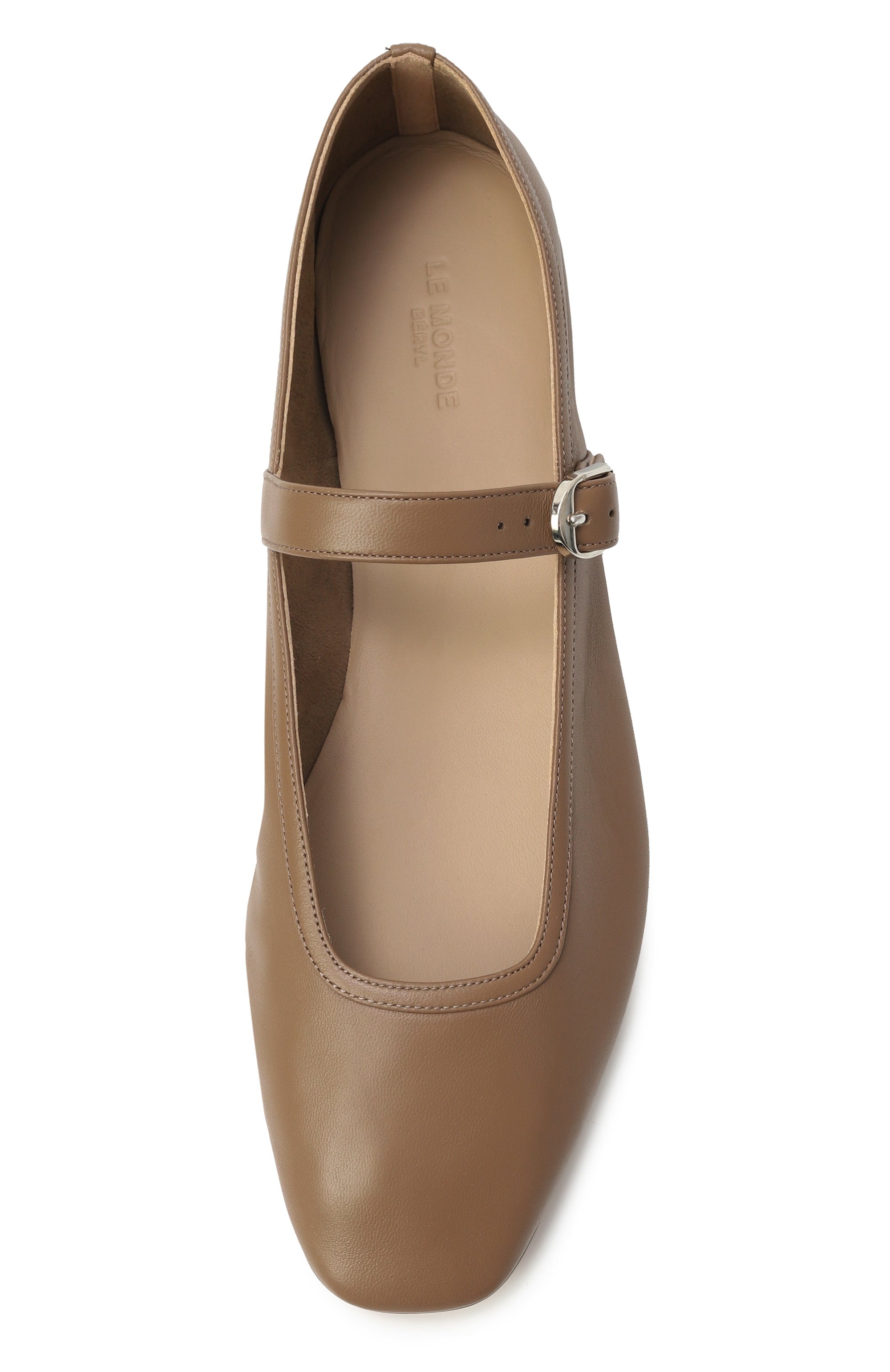 Кожаные балетки mary jane LE MONDE BERYL, арт. BMJ-LEA-TAU, фото 6