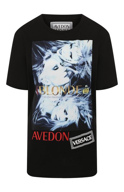 Женская хлопковая футболка VERSACE, арт. A84798/A228806