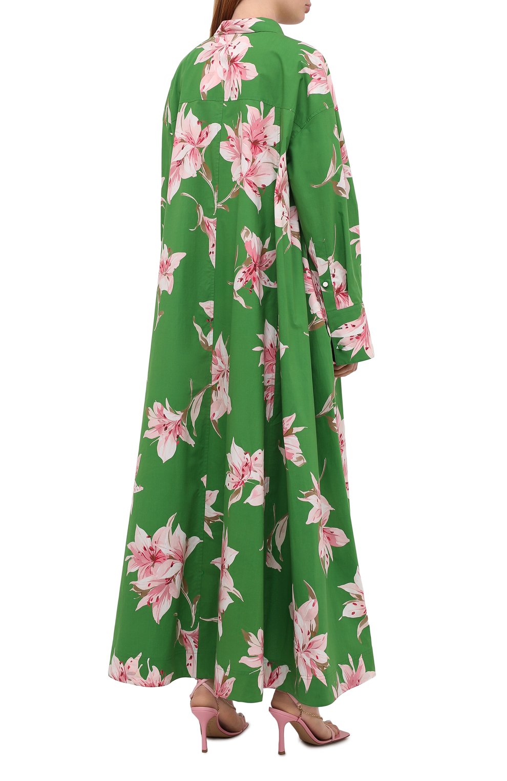 Хлопковое платье VALENTINO, арт. VB0VDBU66DC, фото 4