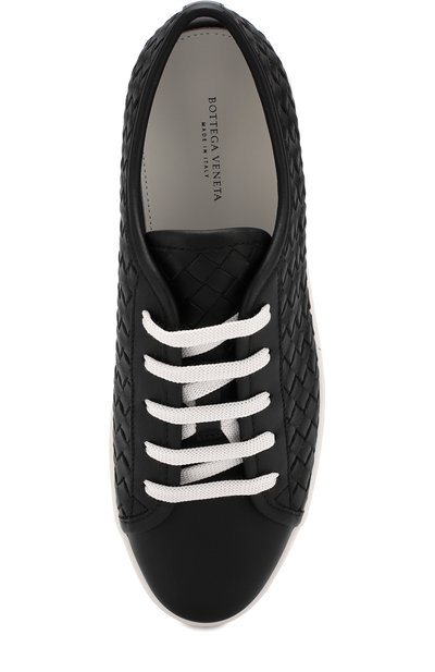 Кожаные кеды с плетением intrecciato BOTTEGA VENETA, арт. 522401/VT041, фото 5