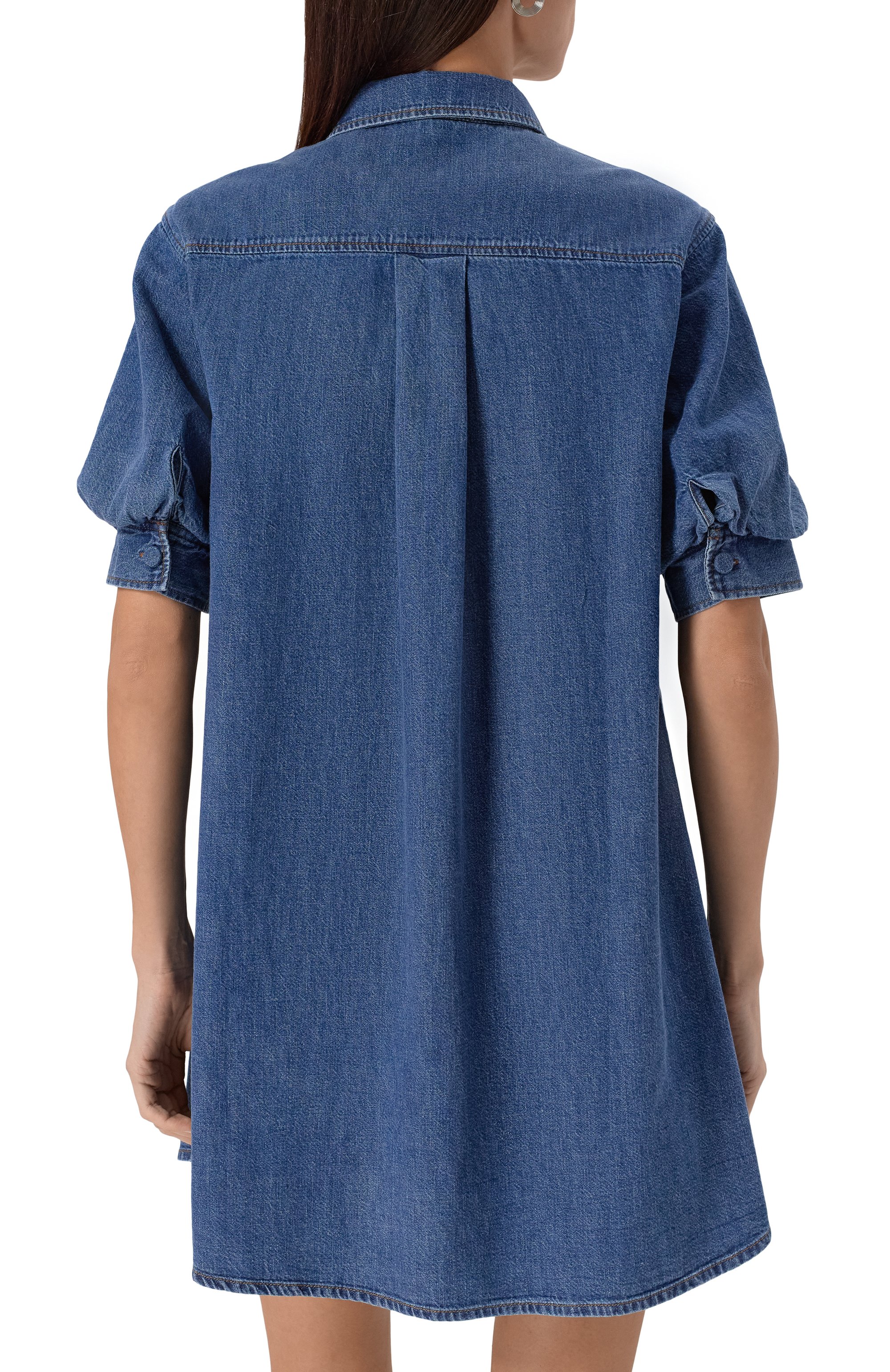 Джинсовое платье FRAME DENIM синего цвета по цене 68750 руб., арт. 6001316, фото 4 Джинсовое платье FRAME DENIM, арт. 6001316, фото 4