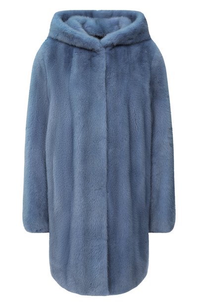 Шуба из меха норки с капюшоном YVES SALOMON, арт. 9WYM27585VMLX, фото 1