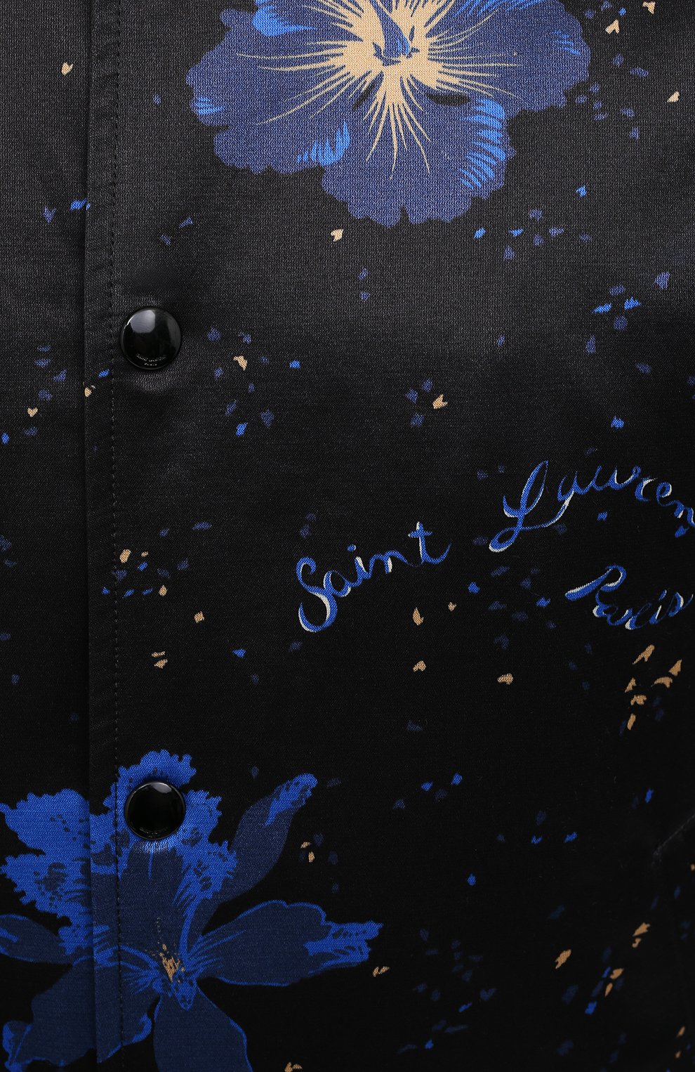 Бомбер из хлопка и вискозы SAINT LAURENT черного цвета по цене 231500 руб., арт. 649112/Y1C02, фото 5 Бомбер из хлопка и вискозы SAINT LAURENT, арт. 649112/Y1C02, фото 5