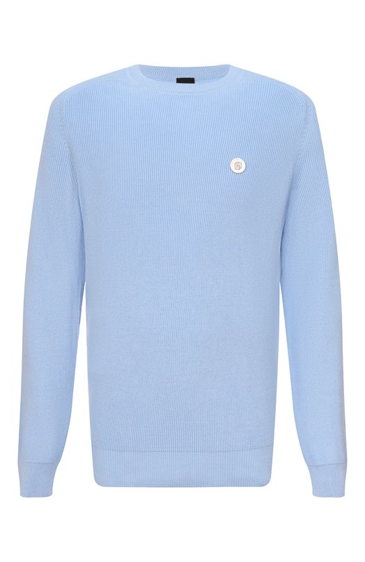 Хлопковый джемпер BOSS 50555124 Голубой 50555124