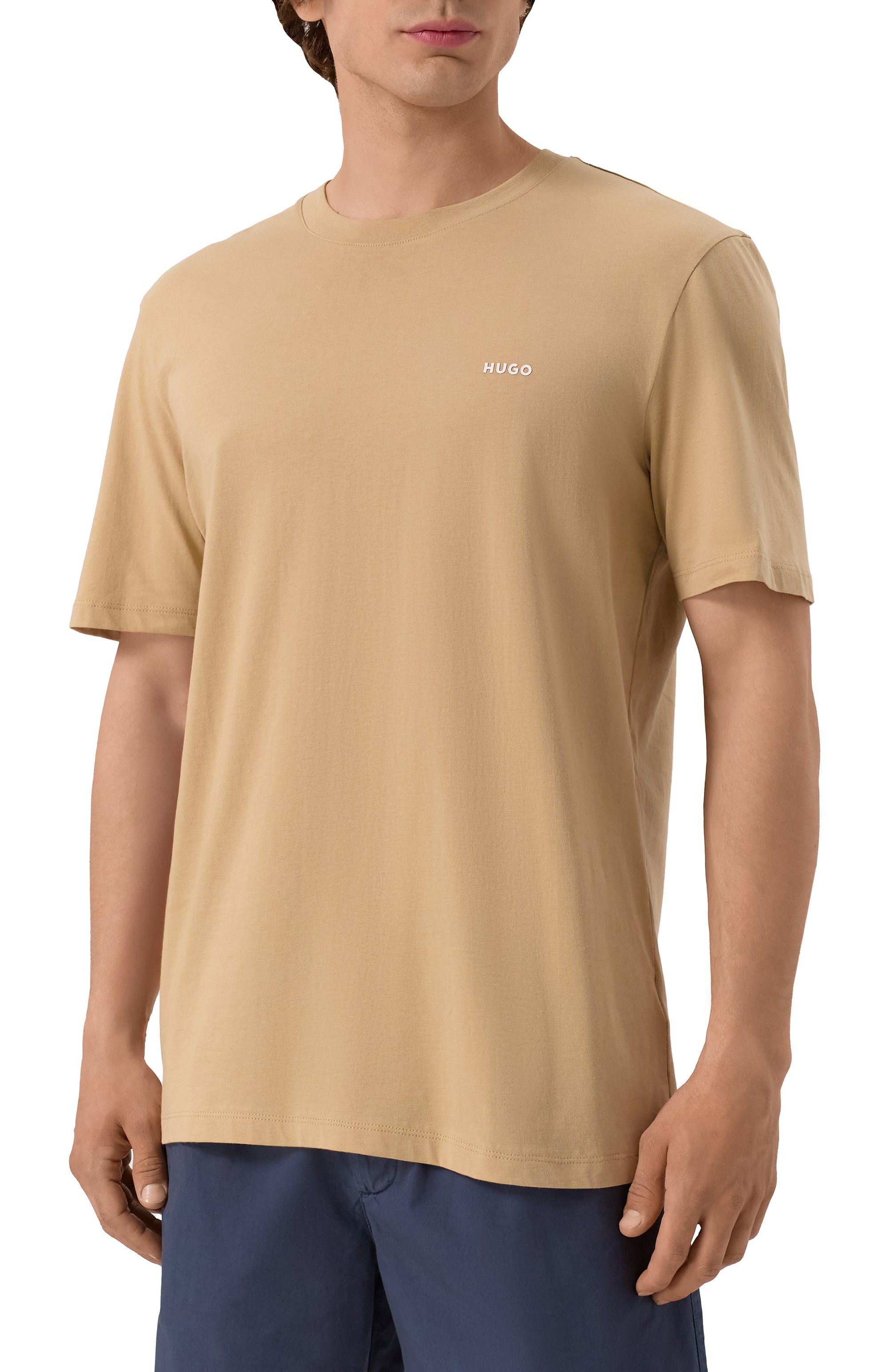Хлопковая футболка HUGO, арт. 50466158, фото 3