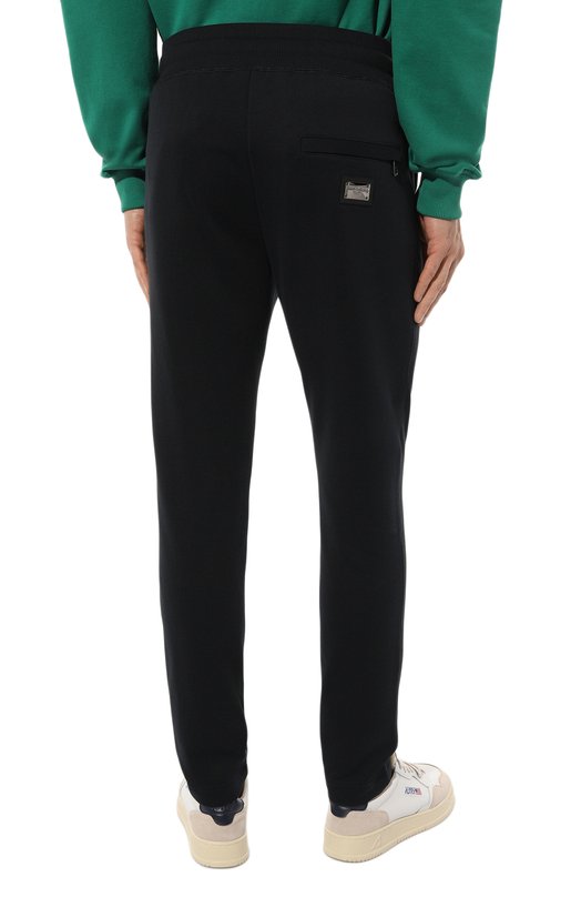 Хлопковые брюки Dolce & Gabbana GZ12AT/GG938 Синий  GZ12AT/GG938 Фото 4