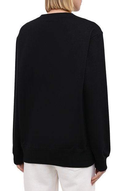 Хлопковый свитшот DOLCE & GABBANA черного цвета по цене 72150 руб., арт. F9I50Z/G7XJQ, фото 4 Хлопковый свитшот DOLCE & GABBANA, арт. F9I50Z/G7XJQ, фото 4