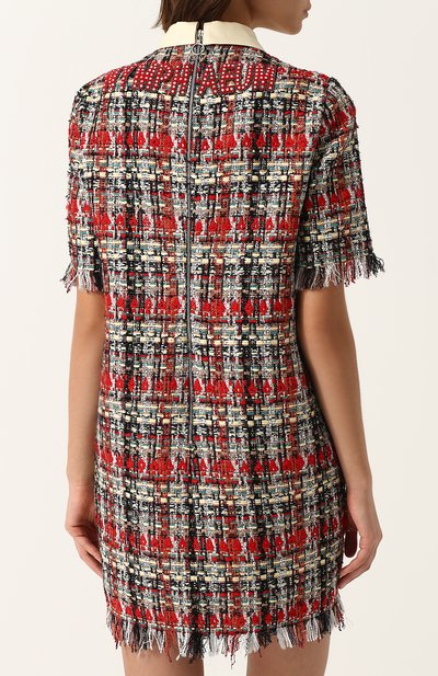 Буклированное мини-платье с коротким рукавом GUCCI, арт. 493531/ZJE47, фото 4