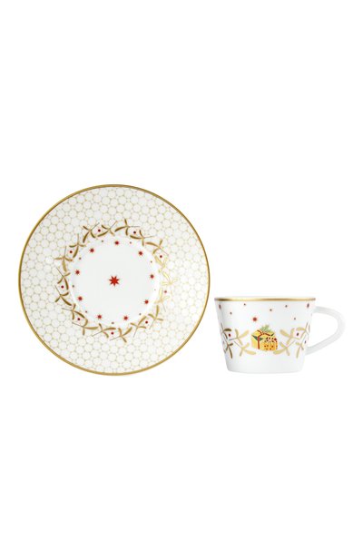 Чашка кофейная с блюдцем noel blanc BERNARDAUD, арт. 1916/79