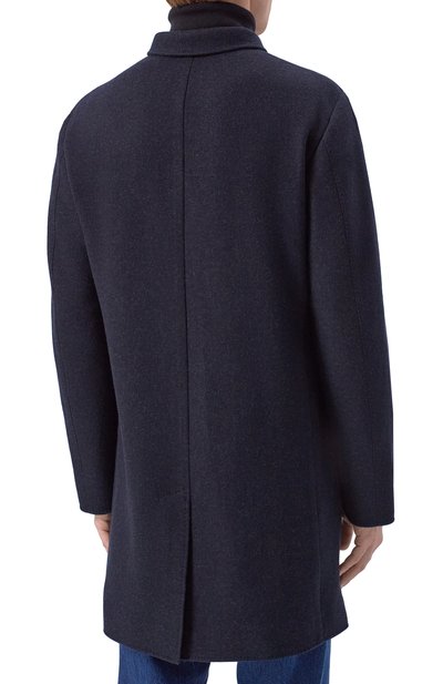 Кашемировое пальто LORO PIANA темно-синего цвета по цене 693500 руб., арт. FAF4702, фото 4 Кашемировое пальто LORO PIANA, арт. FAF4702, фото 4