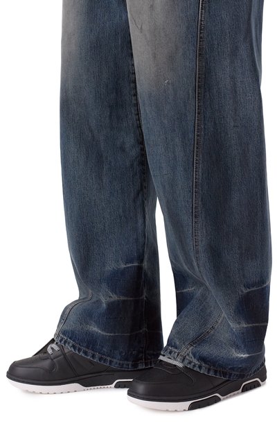 Кожаные кеды out of office OFF-WHITE, арт. 0MIA189F25LEA006, фото 3