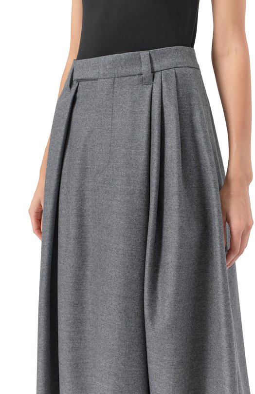 Шерстяная юбка Brunello Cucinelli ME226G3914 Серый  ME226G3914 Фото 5