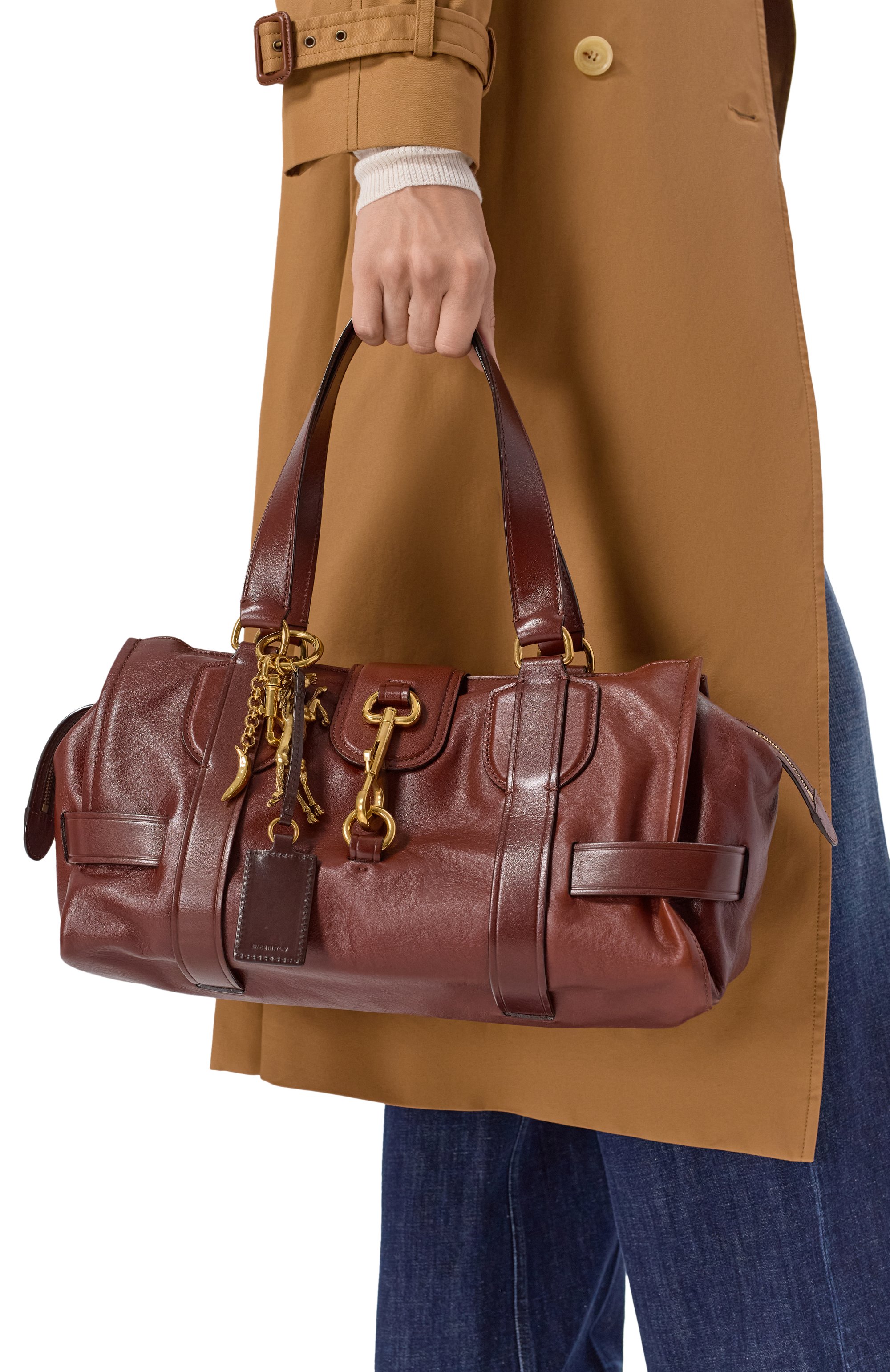 Сумка kerala 25 CHLOÉ коричневого цвета по цене 370000 руб., арт. CHC25SS741049, фото 2 Сумка kerala 25 CHLOÉ, арт. CHC25SS741049, фото 2