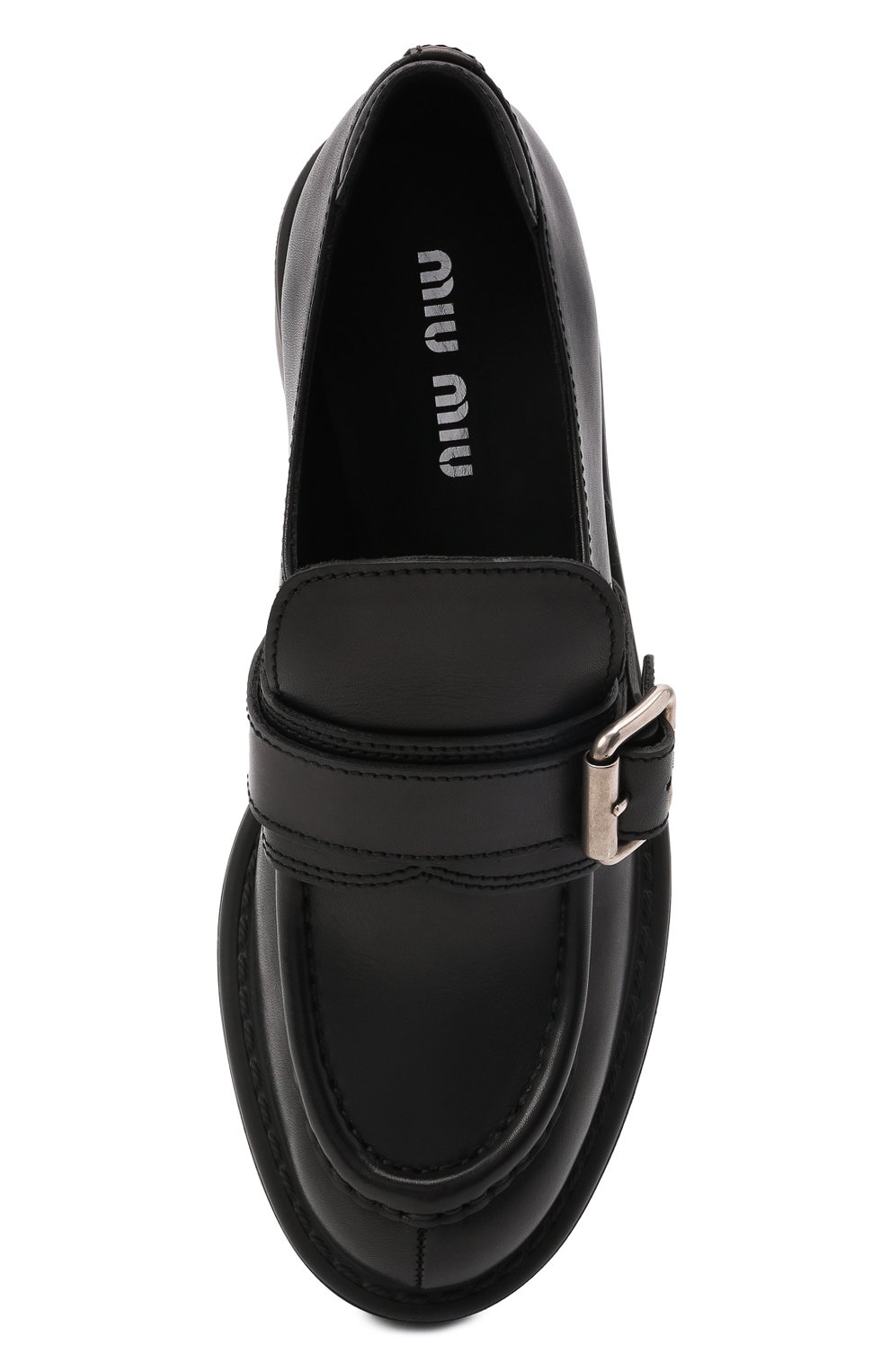 Кожаные лоферы MIU MIU, арт. 5D609D-3AQP-F0002-055, фото 5