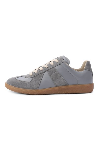 Кожаные кеды replica MAISON MARGIELA серого цвета по цене 81850 руб., арт. S58WS0109/P1895, фото 4 Кожаные кеды replica MAISON MARGIELA, арт. S58WS0109/P1895, фото 4