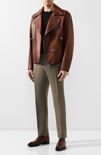 Кожаные оксфорды BERLUTI темно-коричневого цвета по цене 217000 руб., арт. S5082-001, фото 2 Кожаные оксфорды BERLUTI, арт. S5082-001, фото 2