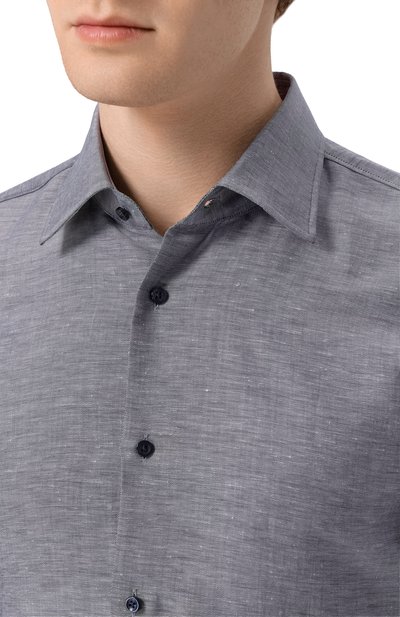 Рубашка изо льна и лиоцелла BOSS, арт. 50562110, фото 5