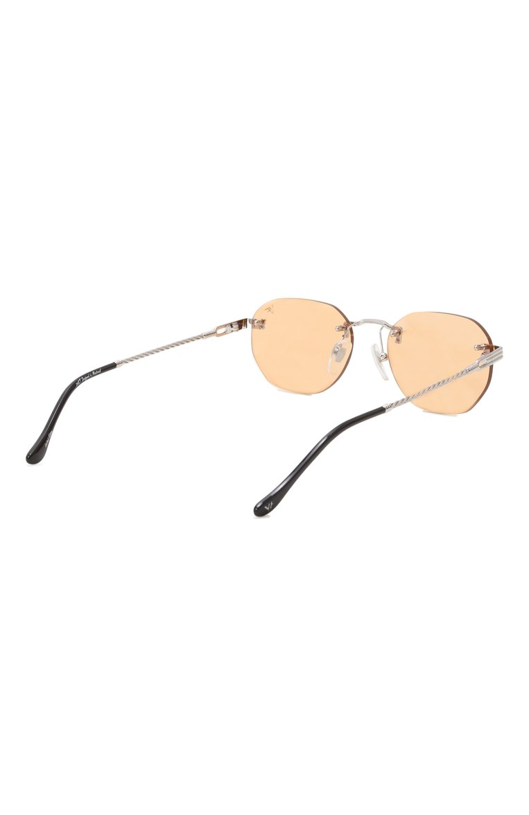 Солнцезащитные очки VINTAGE FRAMES, арт. DETR0IT PLAYER 24KT WHITE G0LD/BLUE PEACH, фото 1