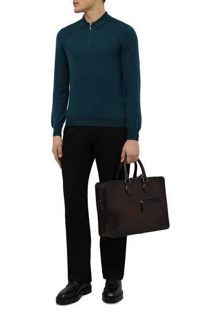 Кожаная сумка для ноутбука BERLUTI, арт. M149250, фото 2