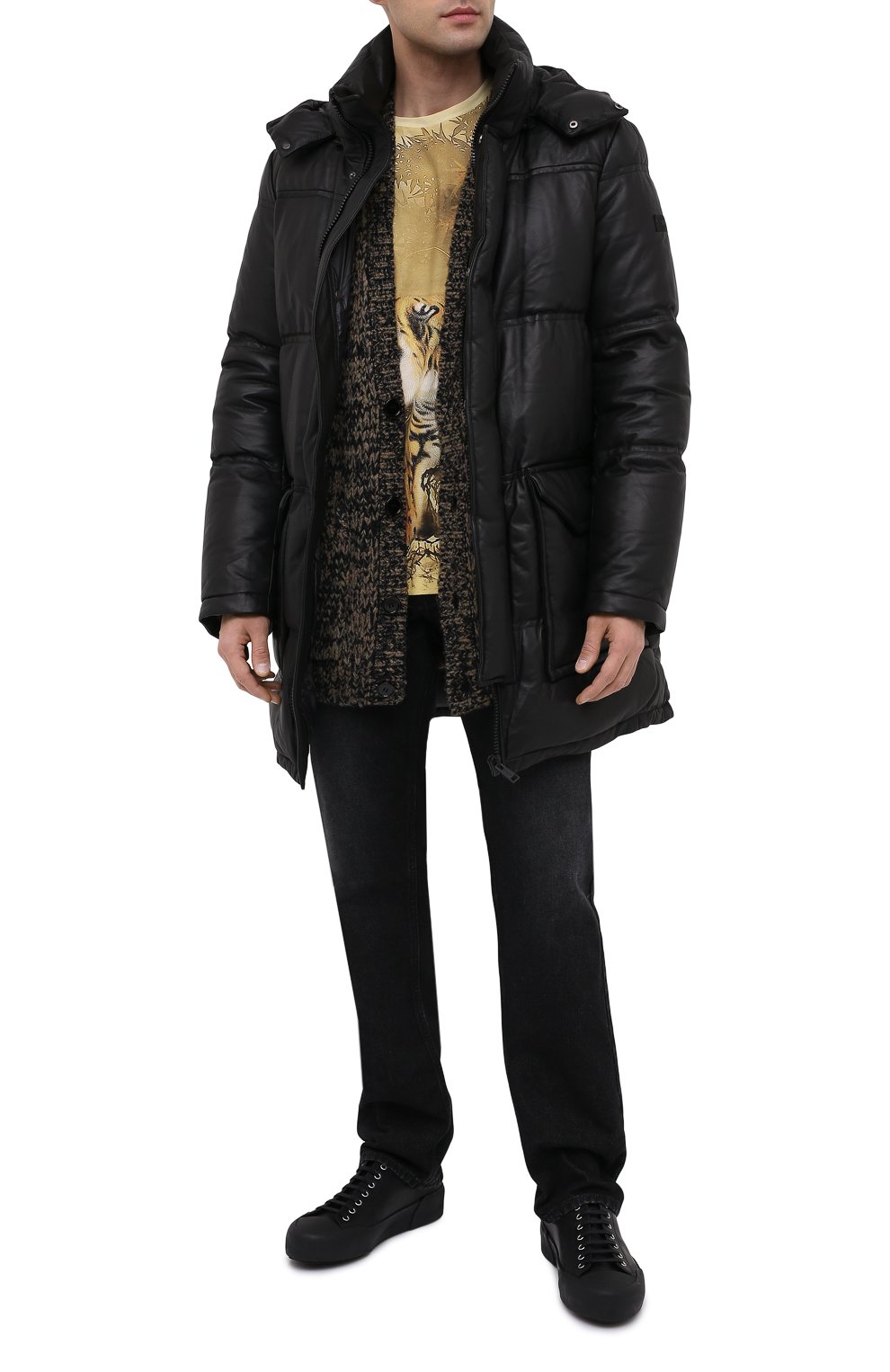 Кожаный пуховик YVES SALOMON, арт. 21WHM20097A24W, фото 2