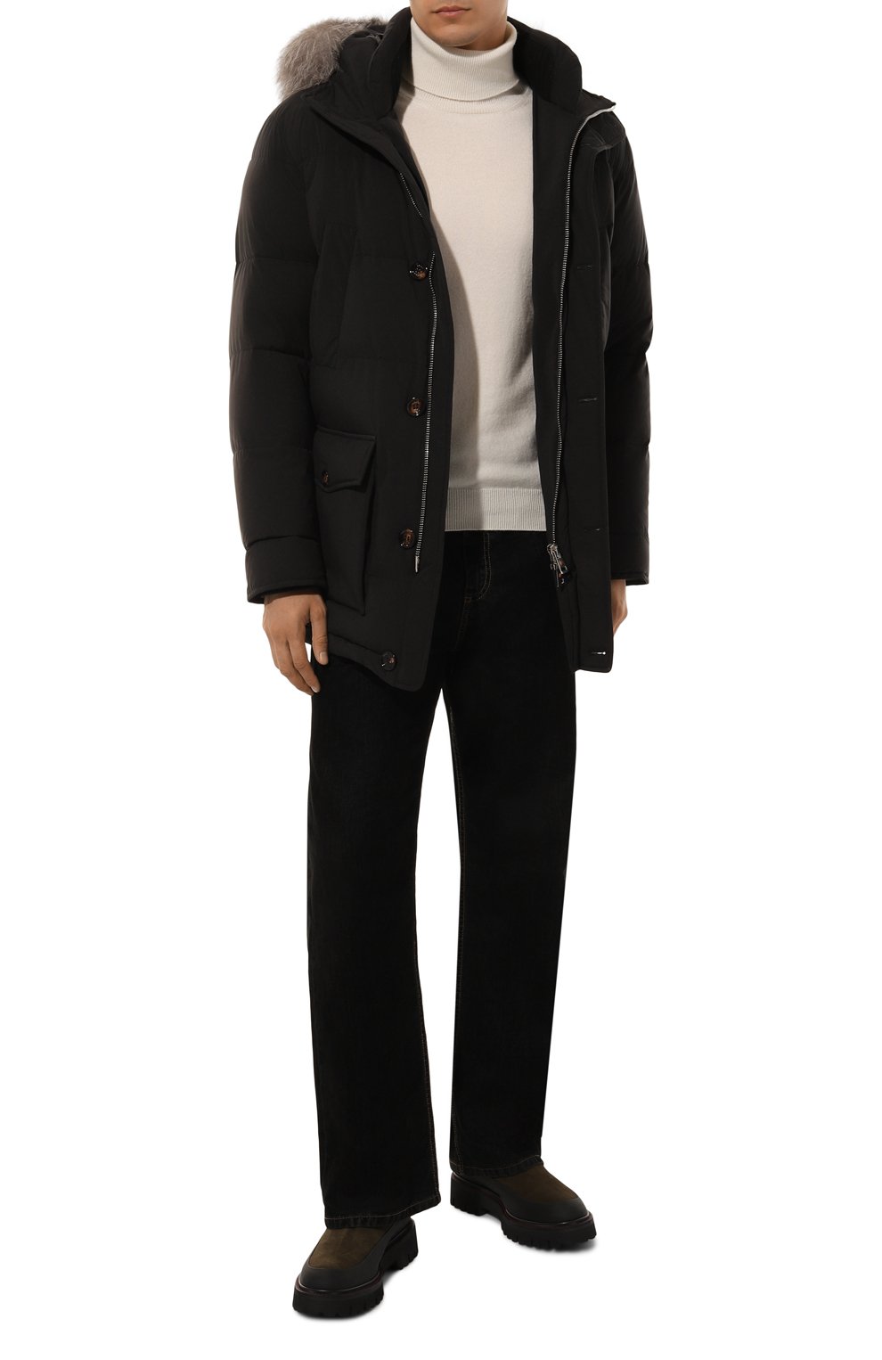 Замшевые челси KITON, арт. USSA195N0112504, фото 2