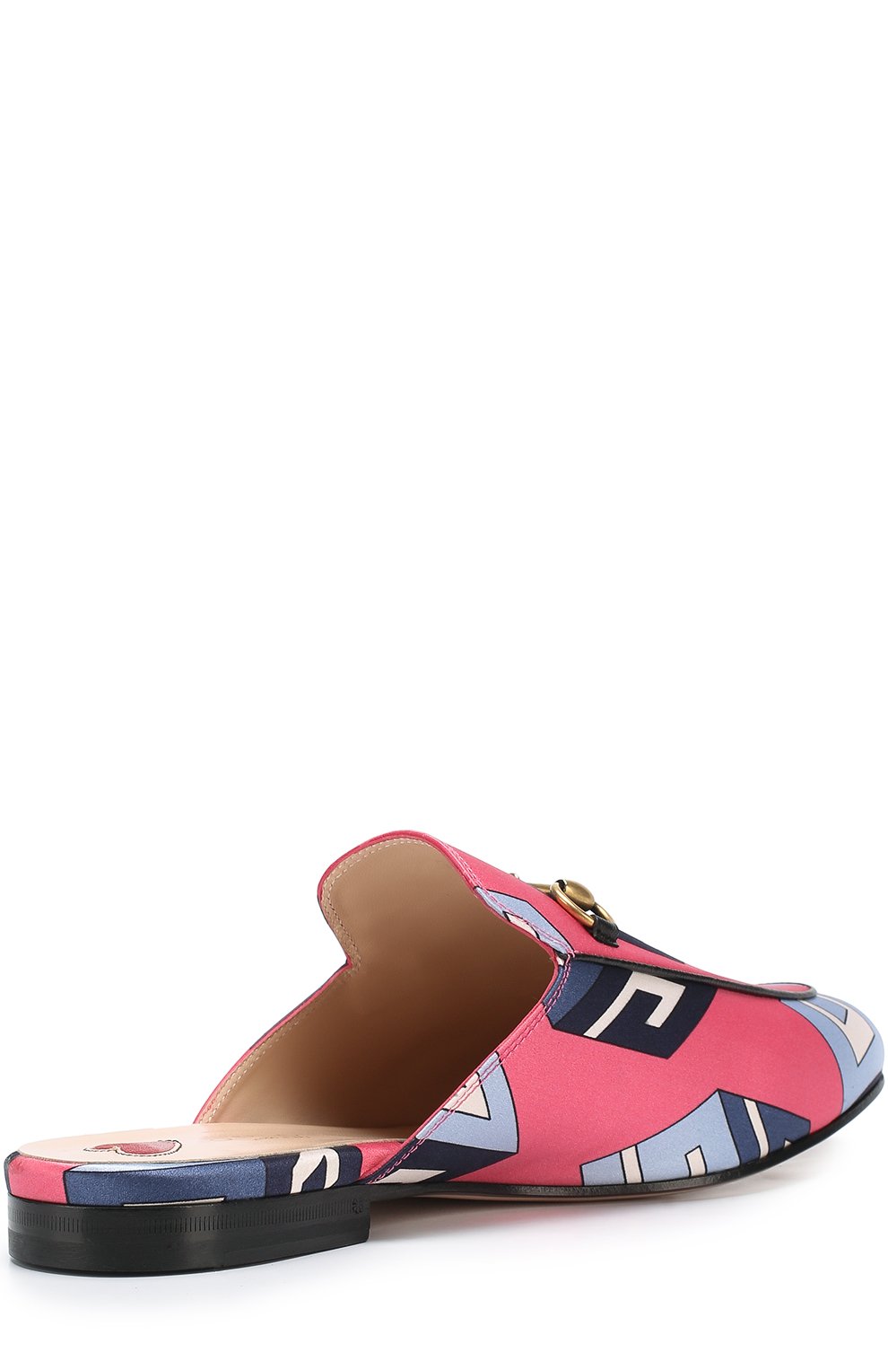 Атласные сабо princetown с принтом GUCCI, арт. 432773/9AB10, фото 3