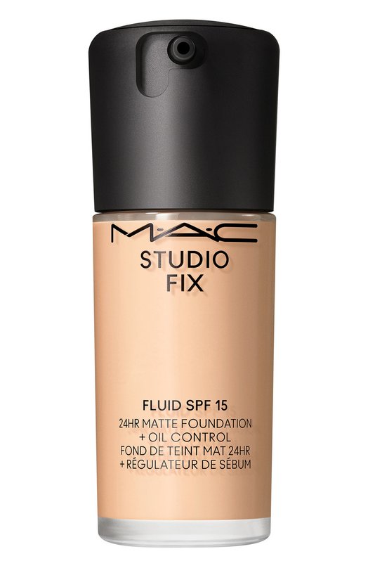 фото Тональная основа studio fix ​fluid spf 15 24hr matte foundation + oil control, nc16 (30ml) mac