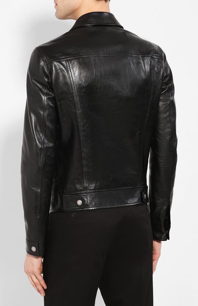 Кожаная куртка TOM FORD черного цвета по цене 769500 руб., арт. BU494/TFL755, фото 4 Кожаная куртка TOM FORD, арт. BU494/TFL755, фото 4