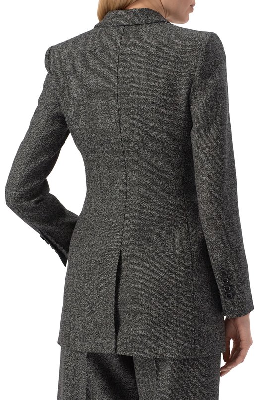 Шерстяной жакет Dolce & Gabbana F29BIT/FM2G4 Серый  F29BIT/FM2G4 Фото 4