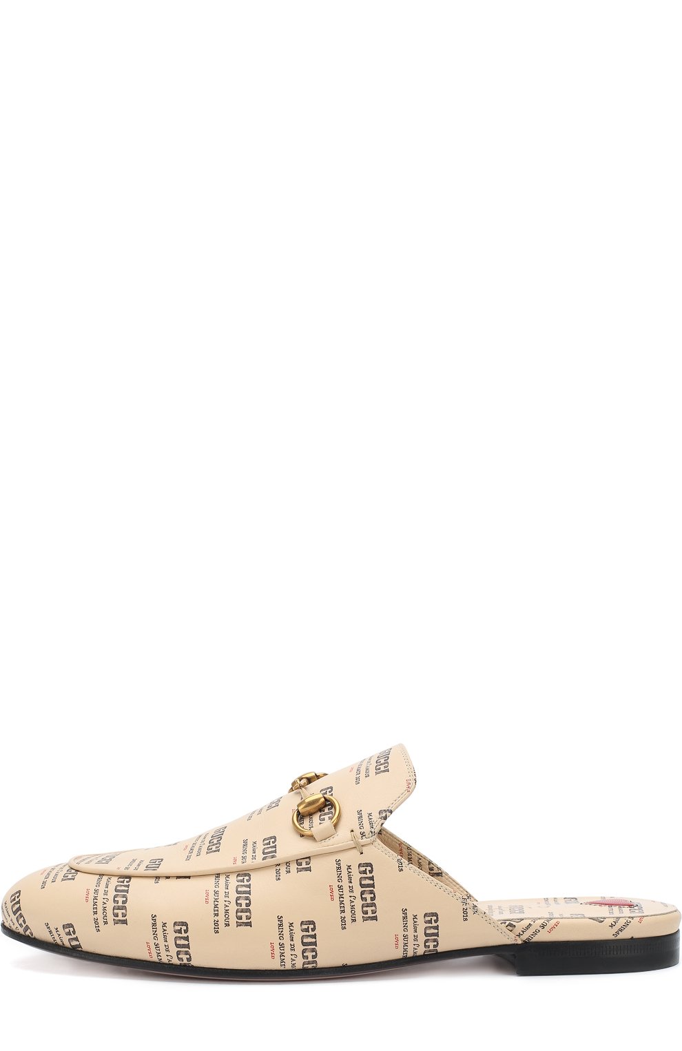 Кожаные сабо princetown с принтом GUCCI, арт. 505511/0PI00, фото 3