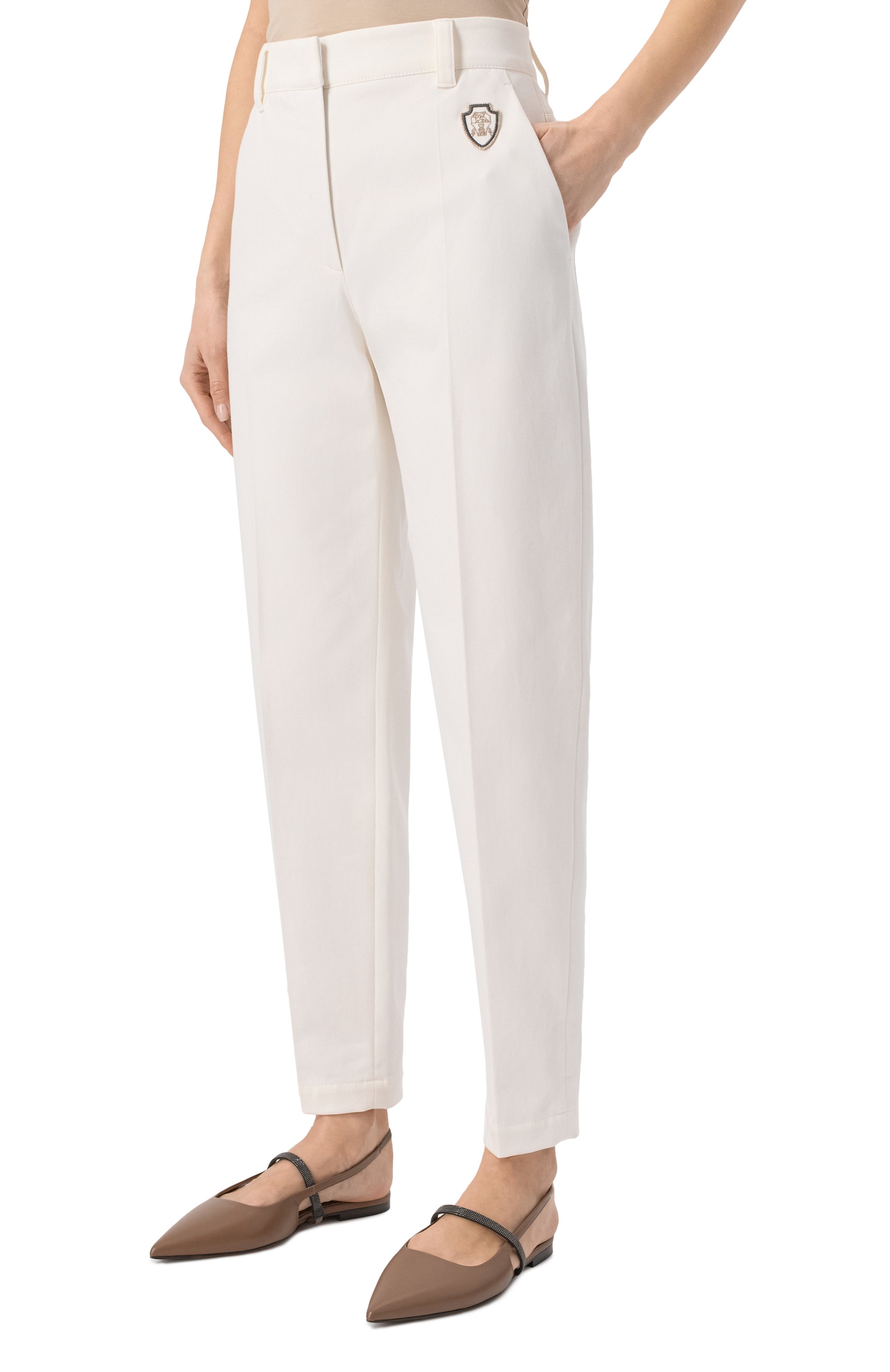 Хлопковые брюки BRUNELLO CUCINELLI, арт. MA126P8873, фото 3