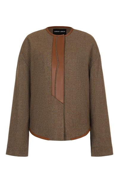 Женский жакет из шерсти и кашемира GIORGIO ARMANI, арт. GW001614/TE16708