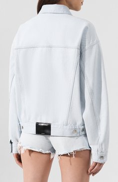 Женская джинсовая куртка DENIM X ALEXANDER WANG голубого цвета, арт. 4DC2192462 | Фото 4 (Кросс-КТ: Куртка, Деним; Рукава от горловины: Длинные; Рукава: Длинные; Материал сплава: Проставлено; Материал внешний: Хлопок, Деним; Ювелирные украшения: Назначено; Драгоценные камни: Проставлено; Длина (верхняя одежда): Короткие; Статус проверки: Проверена категория)