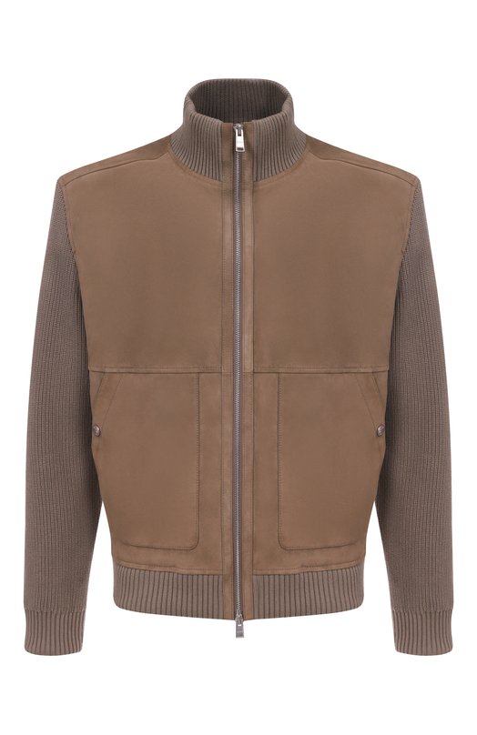 Комбинированный бомбер BOSS 50547673 Коричневый 50547673