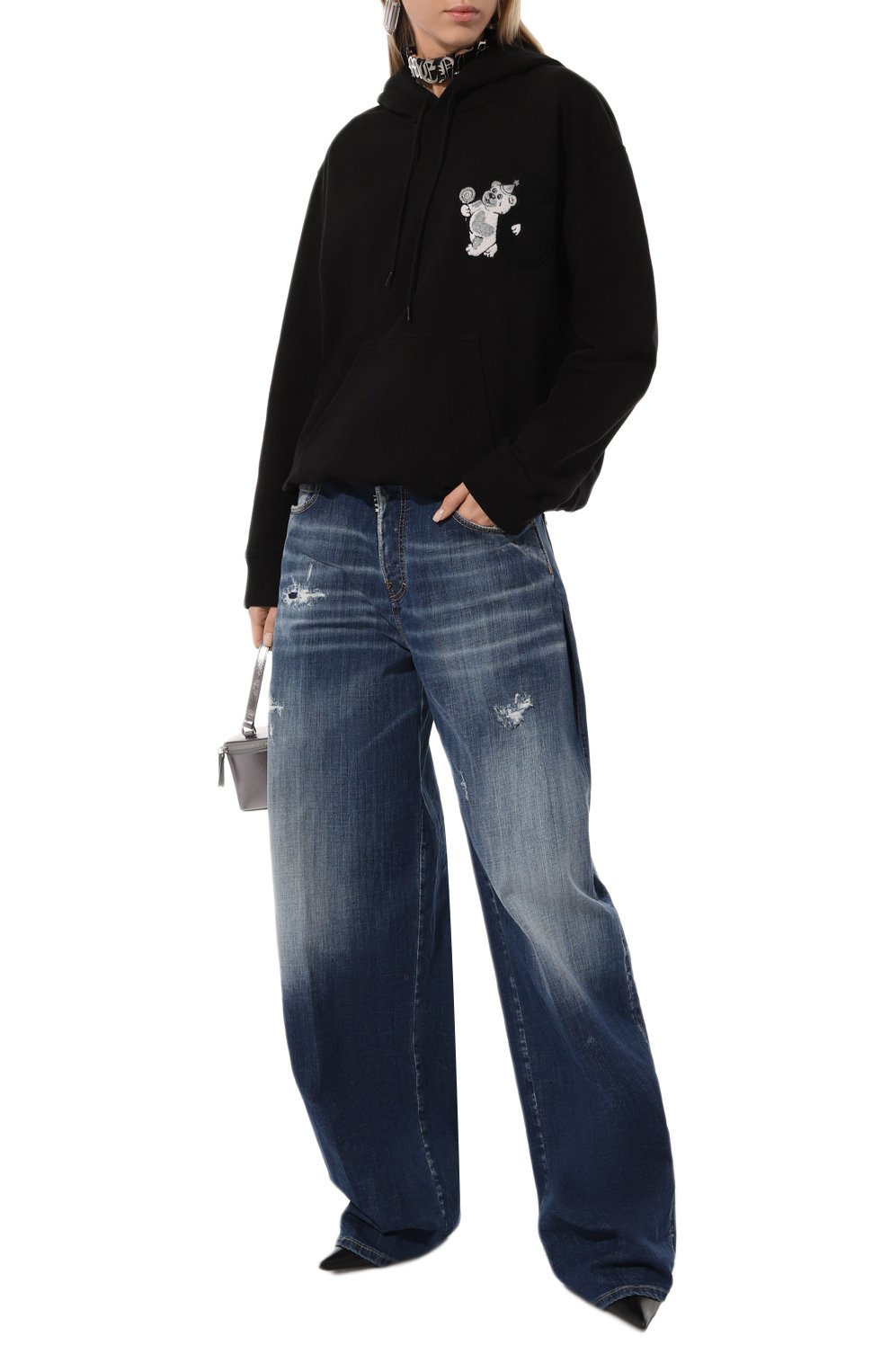 Хлопковое худи MM6, арт. SH0GU0020/M25003, фото 2