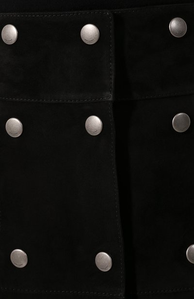 Кожаная юбка SAINT LAURENT, арт. 572284/YC2RK, фото 5