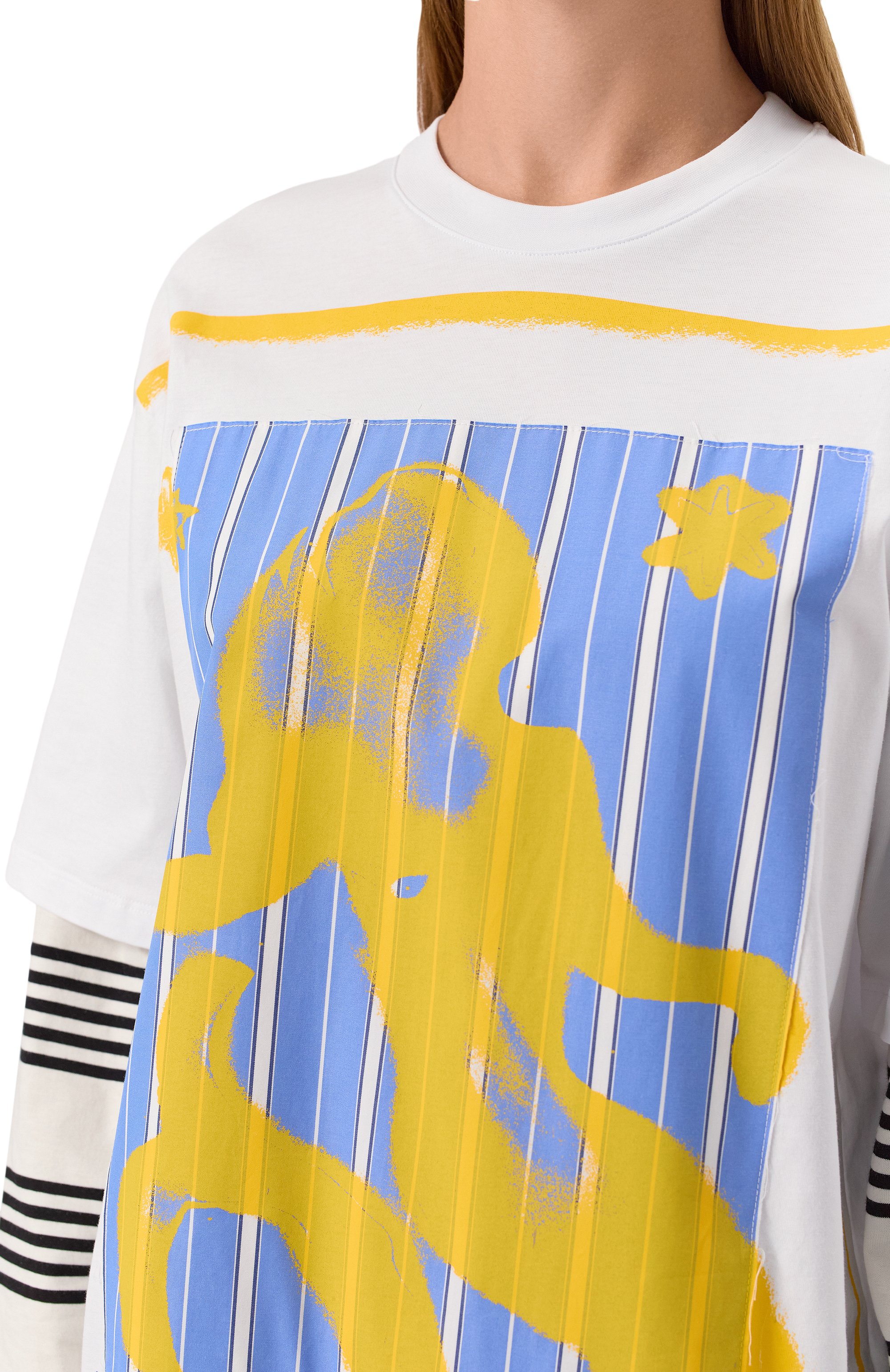 Хлопковый лонгслив MSGM, арт. 3841MDM142/257002, фото 5