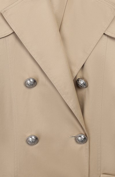 Хлопковый тренч BALMAIN, арт. 6M2030/MD470/12-16, фото 3