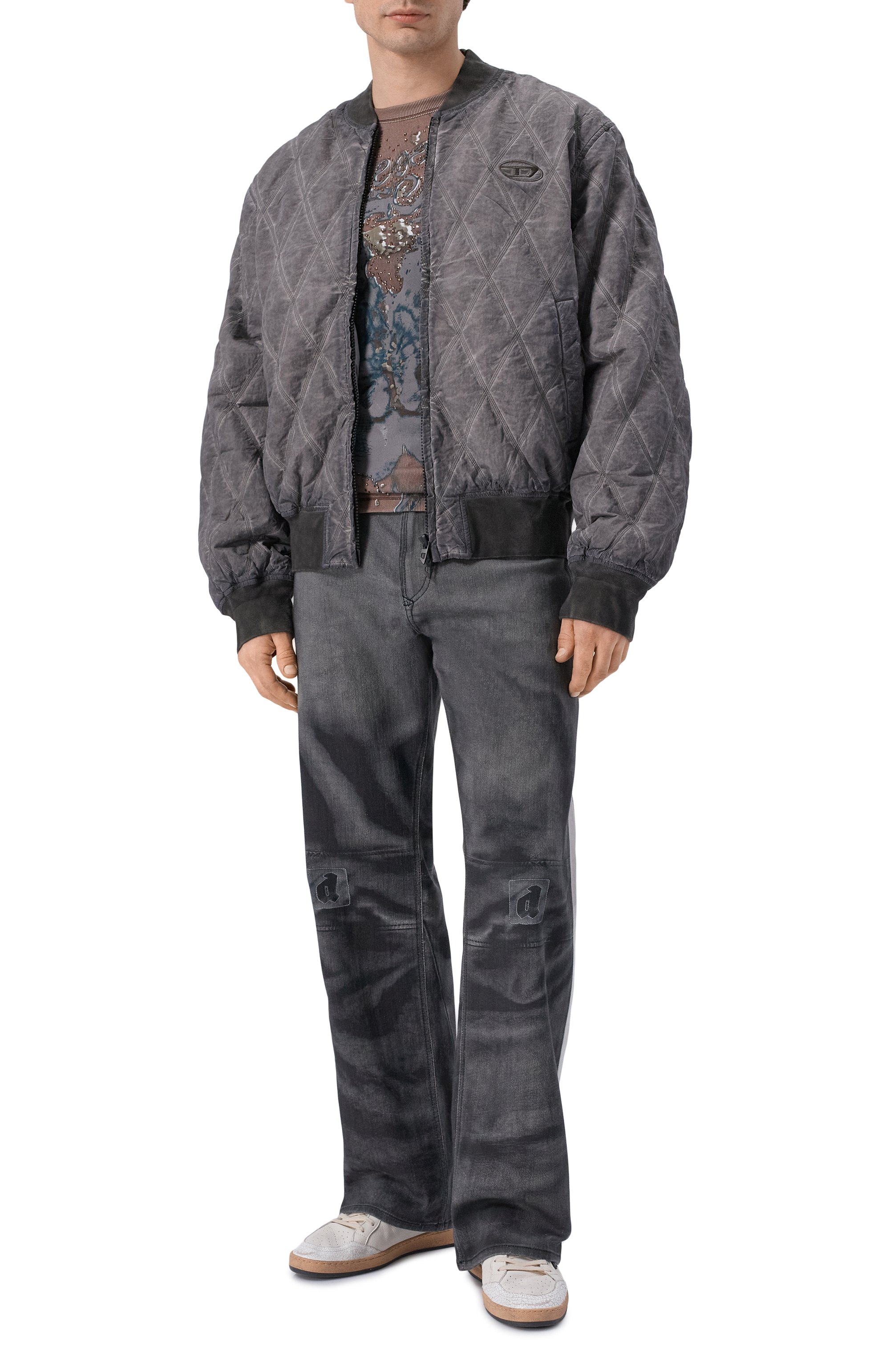 Хлопковый лонгслив DIESEL, арт. A22404/0BKCK, фото 2