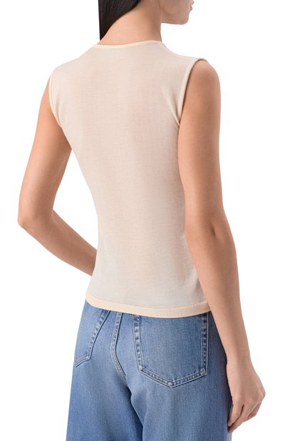 Топ из кашемира и шелка GIAMBATTISTA VALLI, арт. 26SSPVCMM35P/80CAS, фото 4