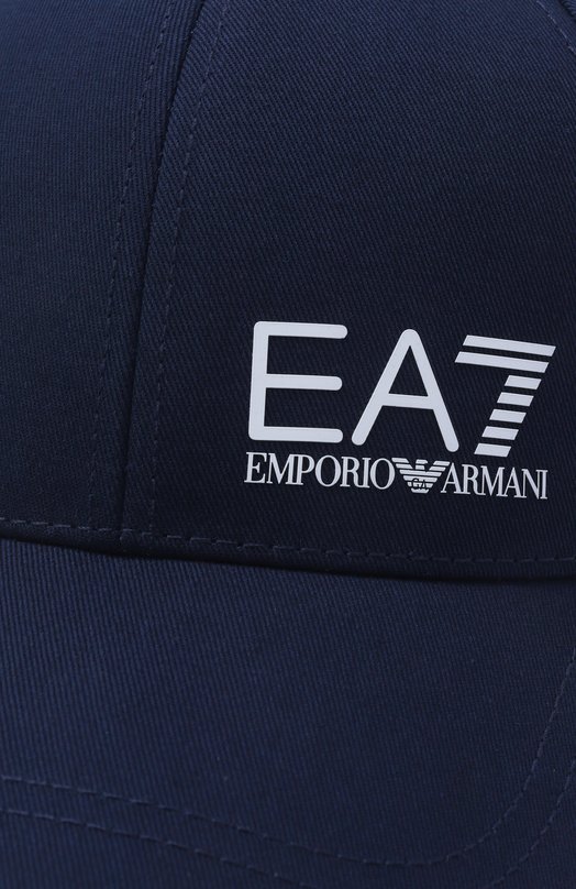 Хлопковая бейсболка EA7 7X000005/AF11989 Синий  7X000005/AF11989 Фото 4