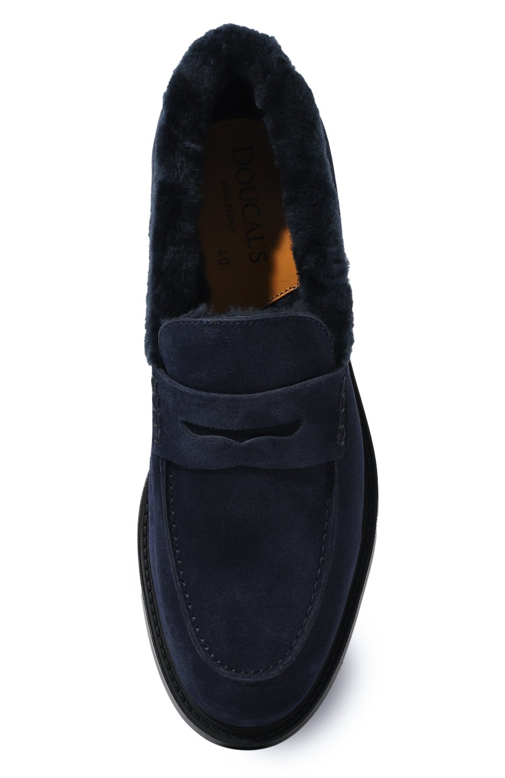 Замшевые пенни-лоферы DOUCAL'S, арт. DD8738BRUGUM252N, фото 6