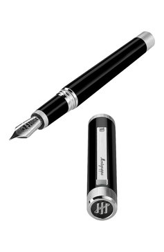 Перьевая ручка MONTEGRAPPA черного цвета, арт. ISZEI2IP | Фото 3 (Материал сплава: Сталь; Региональные ограничения белый список (Axapta Mercury): Не проставлено; Нос: Не проставлено; Ограничения доставки: m-style)