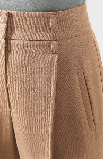Брюки BRUNELLO CUCINELLI бежевого цвета по цене 124500 руб., арт. MF585P7198, фото 5 Брюки BRUNELLO CUCINELLI, арт. MF585P7198, фото 5