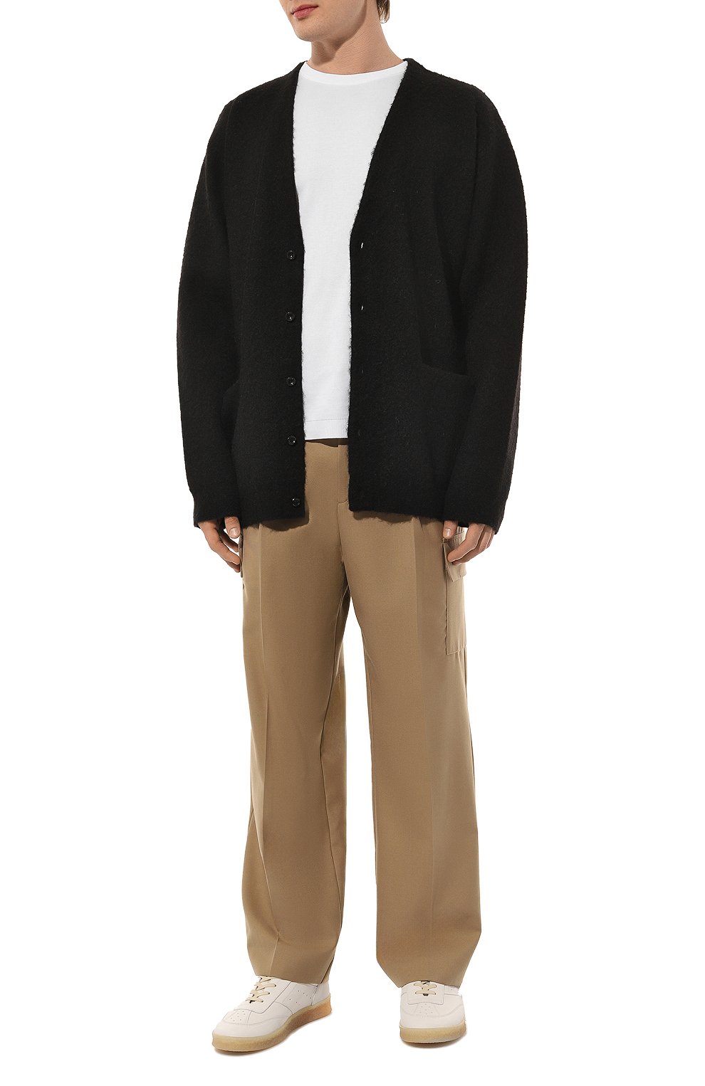 Кожаные кеды 6 court MM6 белого цвета по цене 46350 руб., арт. SH1WS0003/P6783, фото 2 Кожаные кеды 6 court MM6, арт. SH1WS0003/P6783, фото 2