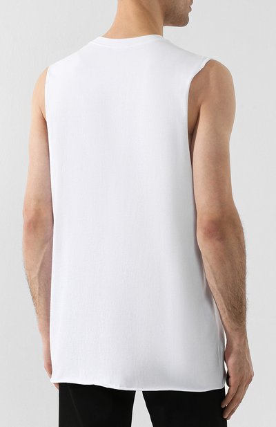 Хлопковая майка RAF SIMONS белого цвета по цене 37650 руб., арт. 191-139-19000, фото 4 Хлопковая майка RAF SIMONS, арт. 191-139-19000, фото 4