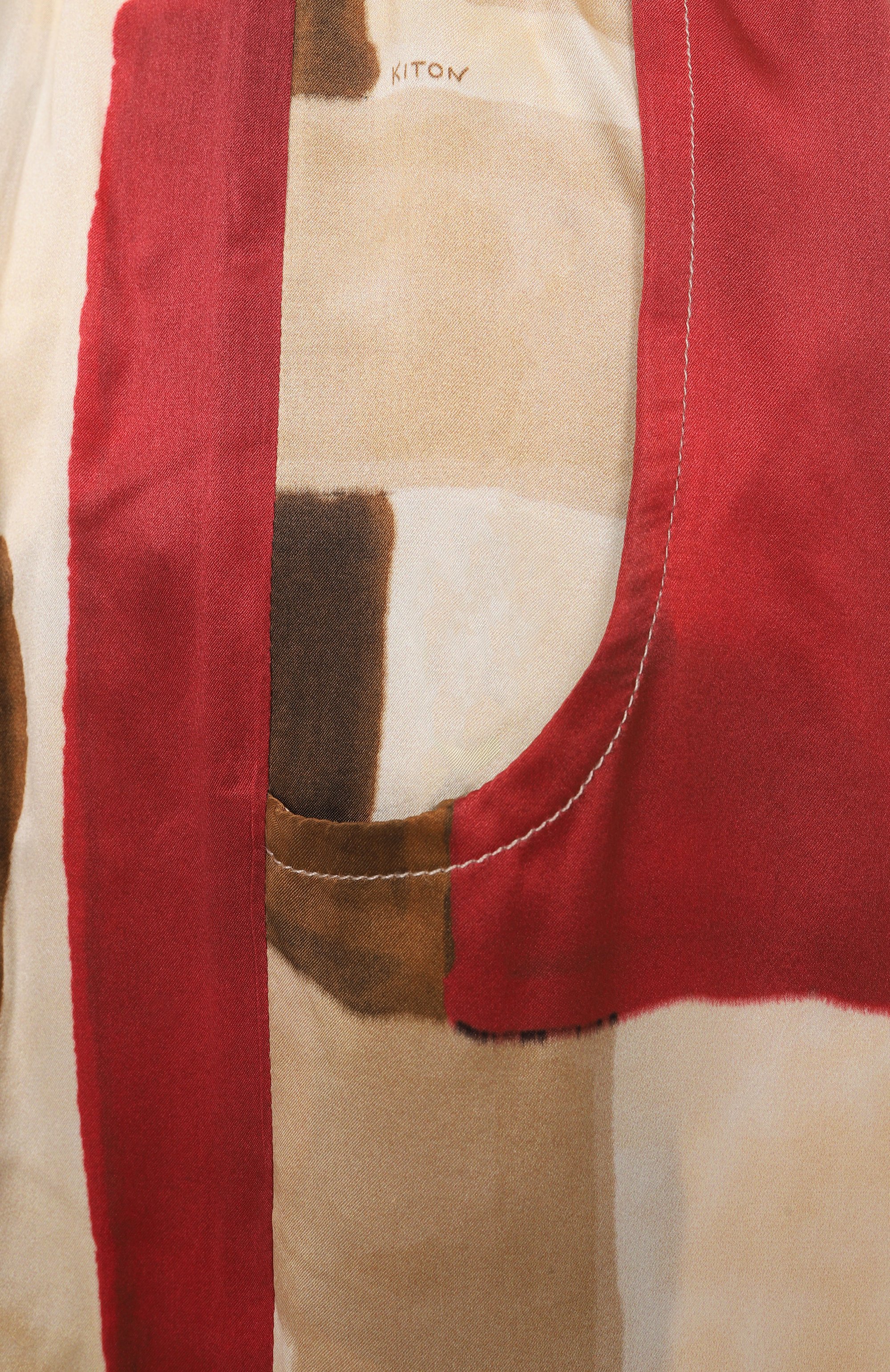 Атласные брюки KITON разноцветного цвета по цене 136500 руб., арт. D48122K0926E09, фото 6 Атласные брюки KITON, арт. D48122K0926E09, фото 6